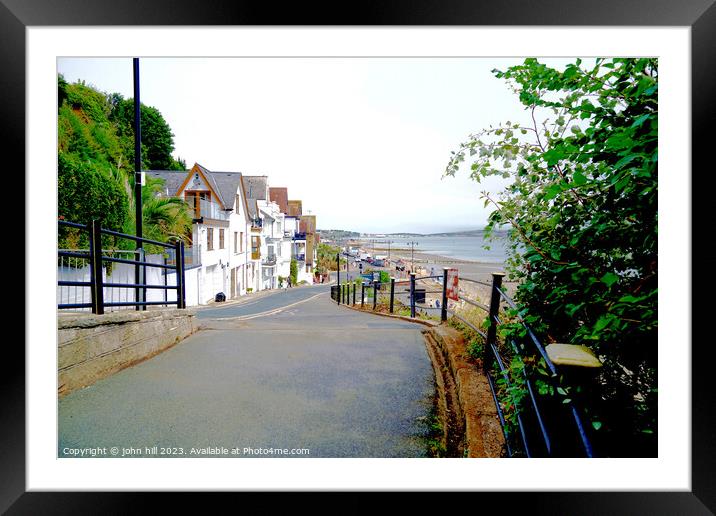 View over the bay from Shanklin Chine, Isle of Wight. Framed Mounted Print by john hill