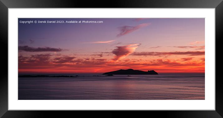 Captivating Sunset Sky Framed Mounted Print by Derek Daniel