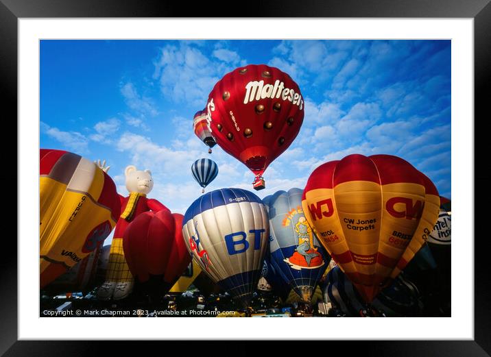 Morning launch, Bristol Balloon Fiesta Framed Mounted Print by Photimageon UK