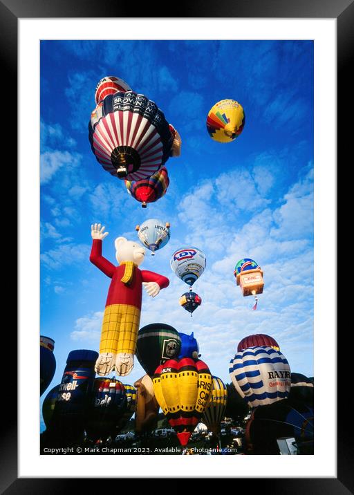Morning launch, Bristol Balloon Fiesta Framed Mounted Print by Photimageon UK