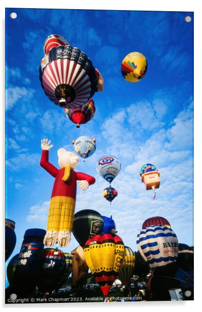 Morning launch, Bristol Balloon Fiesta Acrylic by Photimageon UK