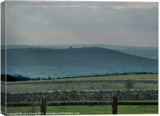 Peak District lines Canvas Print by Lucy Antony