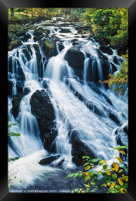 Swallow falls waterfall, Betws-y-Coed, Wales Framed Print by Photimageon UK