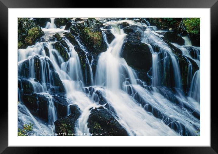 Swallow falls waterfall, Betws-y-Coed, Wales Framed Mounted Print by Photimageon UK