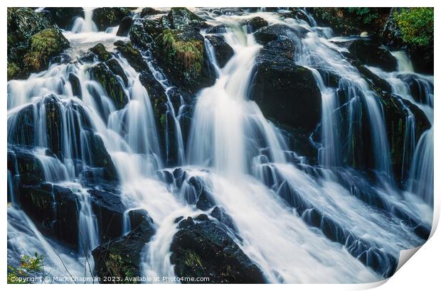 Swallow falls waterfall, Betws-y-Coed, Wales Print by Photimageon UK