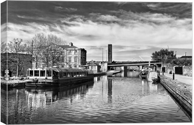 The Serene Reflections of Sheffields Victoria Quays Canvas Print by Darren Galpin