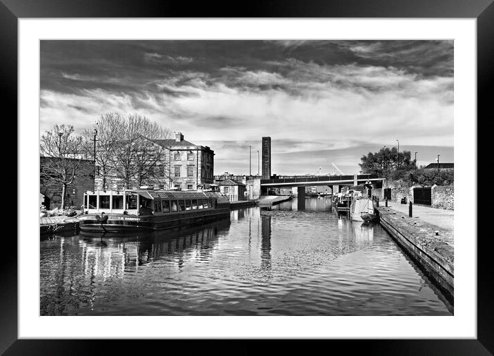 The Serene Reflections of Sheffields Victoria Quays Framed Mounted Print by Darren Galpin