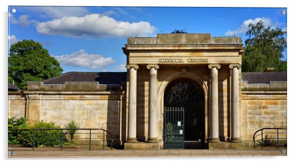 Entrance to Sheffield Botanical Gardens Acrylic by Darren Galpin