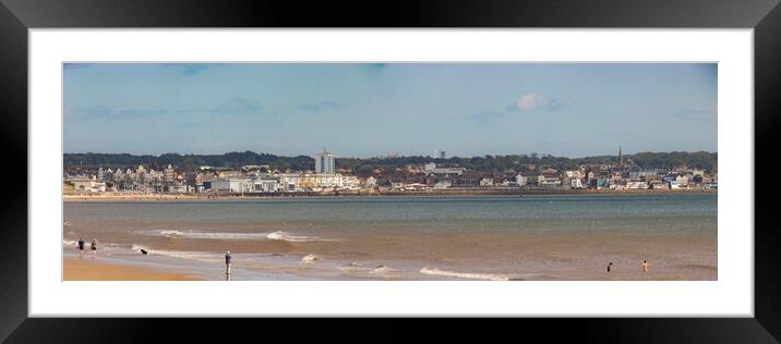Bridlington Seafront - Panorama Framed Mounted Print by Glen Allen