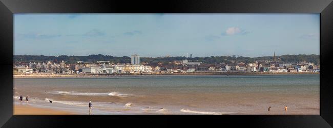 Bridlington Seafront - Panorama Framed Print by Glen Allen
