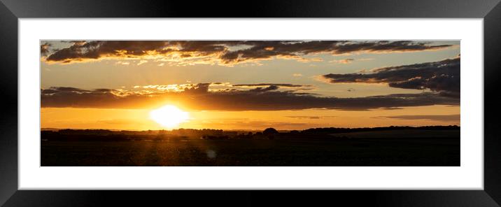 Sunset Panorama 2022 Framed Mounted Print by Glen Allen
