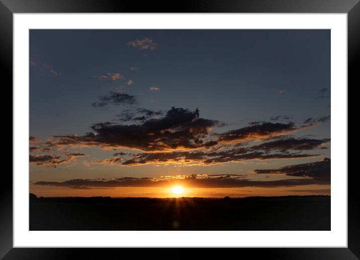 Majestic Sunset Cloudscape Framed Mounted Print by Glen Allen