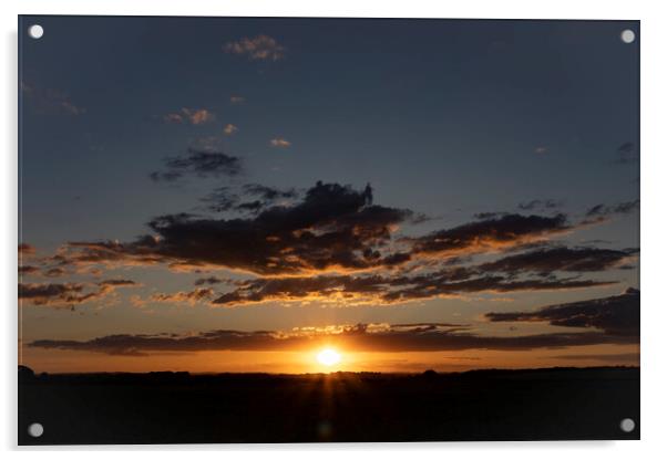 Majestic Sunset Cloudscape Acrylic by Glen Allen