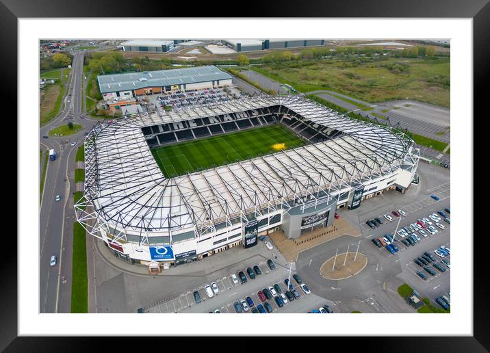 Pride Park Derby County Framed Mounted Print by Apollo Aerial Photography