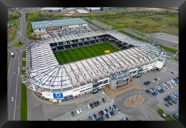 Pride Park Derby County Framed Print by Apollo Aerial Photography