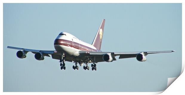 Boeing 747 Special Performance Print by Allan Durward Photography