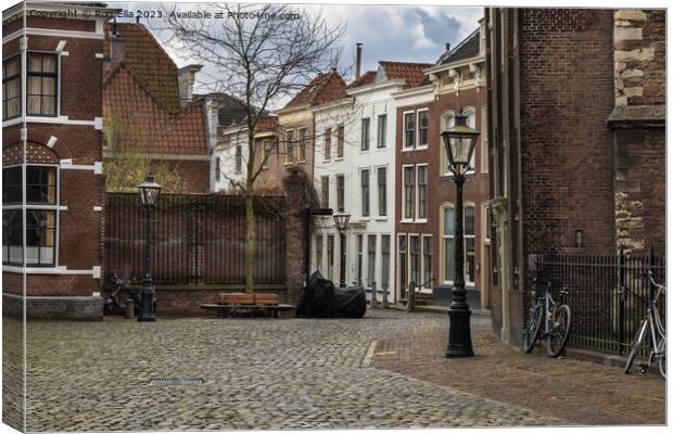 Timeless Charm of Old Leiden Canvas Print by Ron Ella