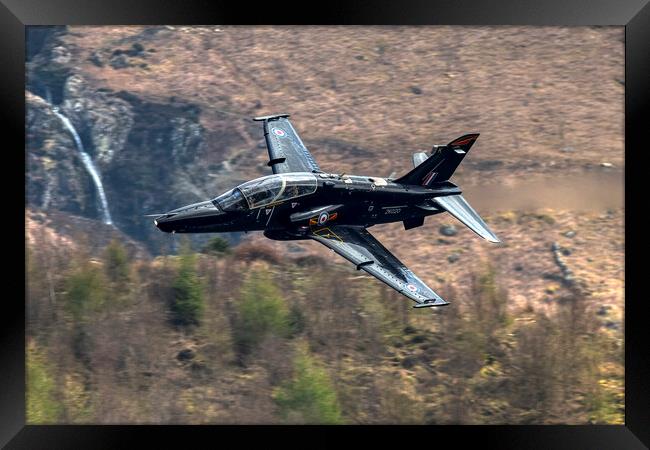  RAF British Aerospace Hawk T.2 Flying Low Level Framed Print by Derek Beattie