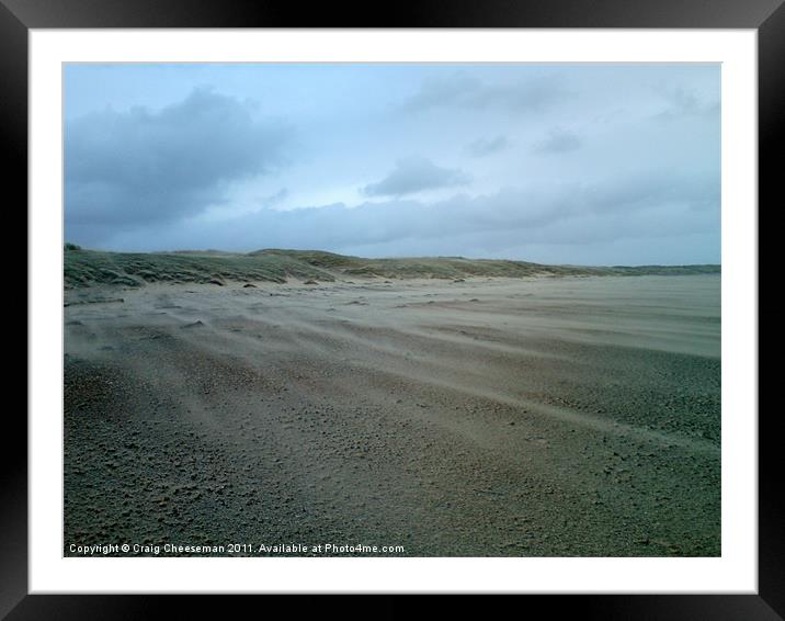 Sand storm Framed Mounted Print by Craig Cheeseman