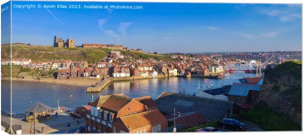 Whitby bay Canvas Print by Kevin Elias