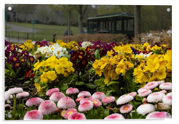 Spring Flowers Acrylic by Glen Allen