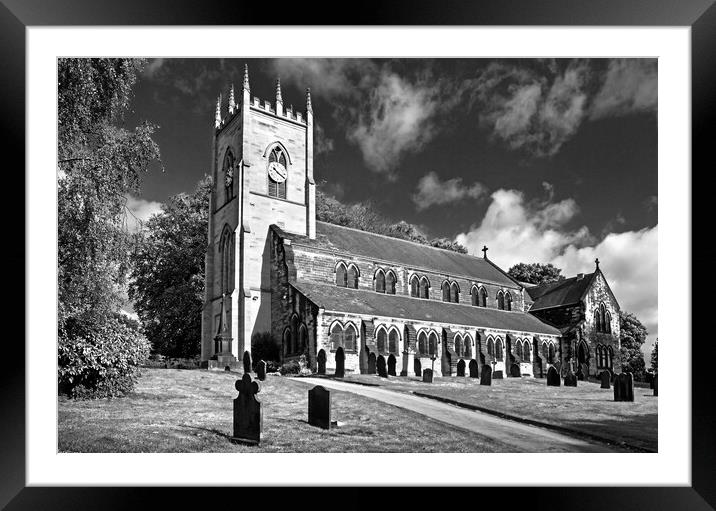 St Margarets Church, Swinton, South Yorkshire Framed Mounted Print by Darren Galpin