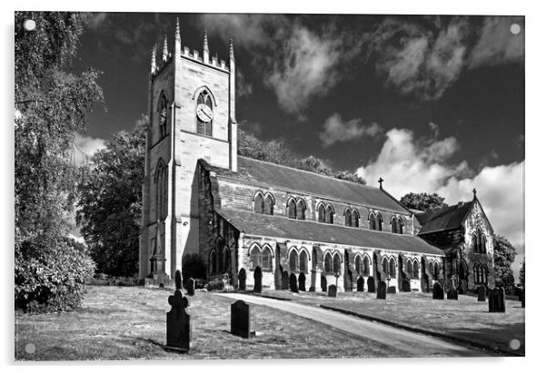 St Margarets Church, Swinton, South Yorkshire Acrylic by Darren Galpin