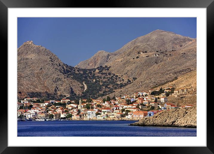 First view of Halki Framed Mounted Print by Tom Gomez