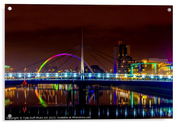 Glowing Bridge of Dreams Acrylic by Tylie Duff Photo Art