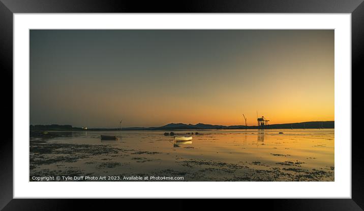 Golden Horizon Framed Mounted Print by Tylie Duff Photo Art