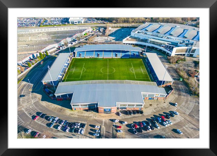 Chesterfield Football Club Framed Mounted Print by Apollo Aerial Photography