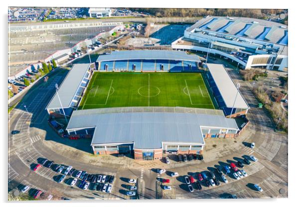 Chesterfield Football Club Acrylic by Apollo Aerial Photography
