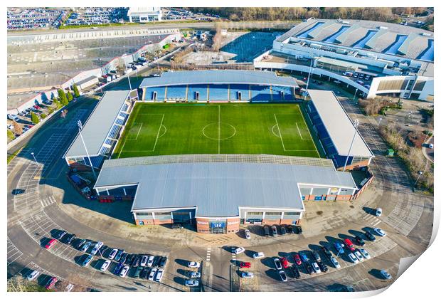 Chesterfield Football Club Print by Apollo Aerial Photography