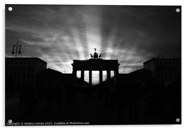 Brandenburger Tor - Berlin Germany Acrylic by Stefano Senise