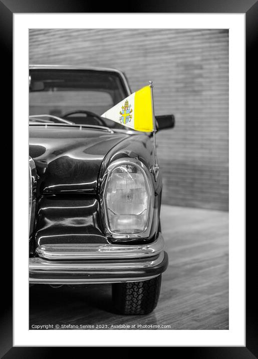 Pope Car in Vatican city Framed Mounted Print by Stefano Senise