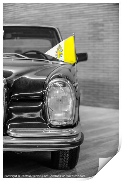 Pope Car in Vatican city Print by Stefano Senise