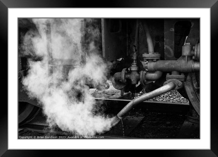 Letting off Steam Framed Mounted Print by Brian Sandison
