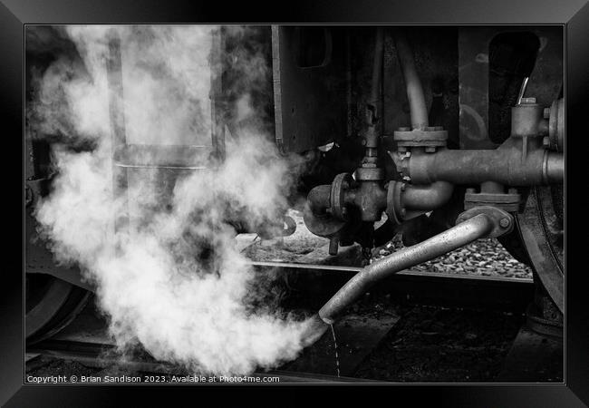 Letting off Steam Framed Print by Brian Sandison
