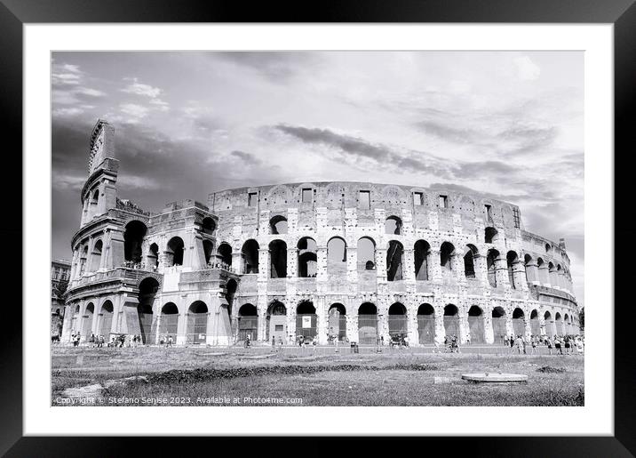 The Iconic Colosseum An Eternal Marvel Framed Mounted Print by Stefano Senise
