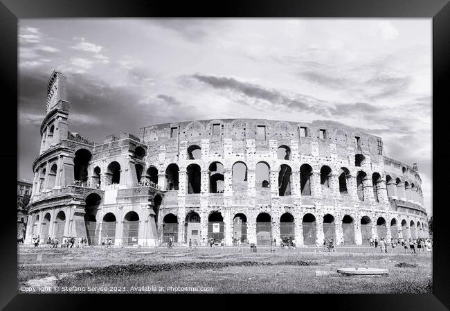 The Iconic Colosseum An Eternal Marvel Framed Print by Stefano Senise