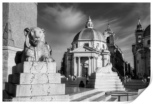 Rome - Piazza del Popolo Print by Stefano Senise
