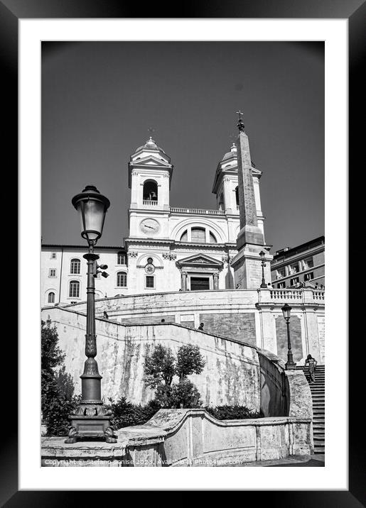 Timeless Beauty of Trinit dei Monti Church Framed Mounted Print by Stefano Senise