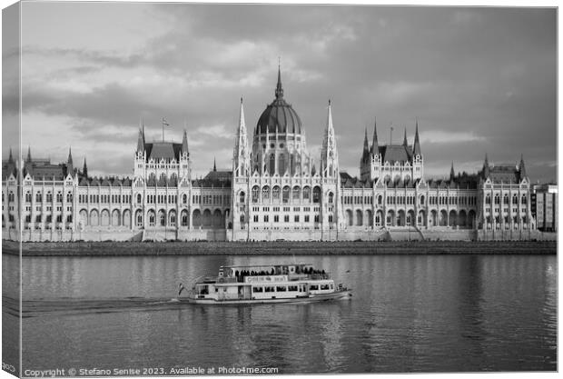 Majestic Hungarian Parliament Building Canvas Print by Stefano Senise