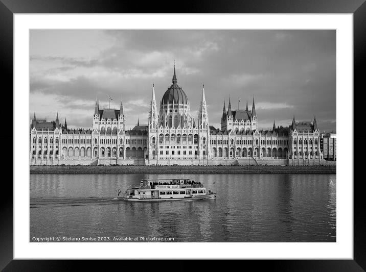 Majestic Hungarian Parliament Building Framed Mounted Print by Stefano Senise