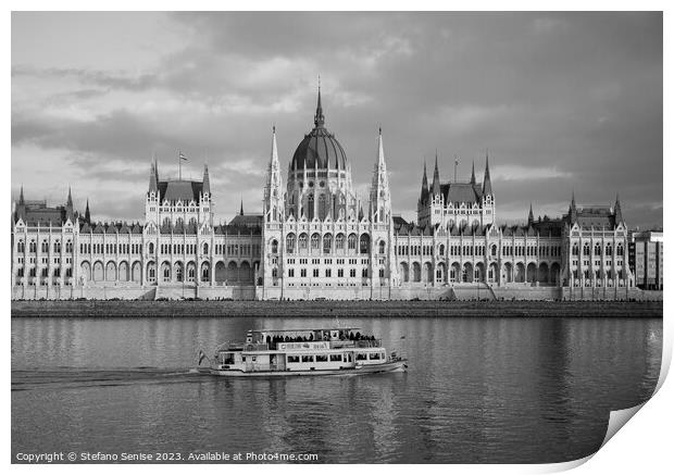 Majestic Hungarian Parliament Building Print by Stefano Senise