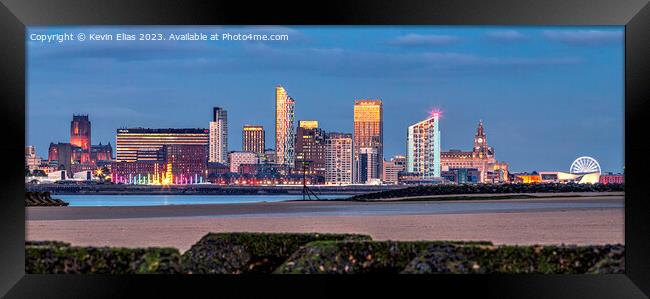 Liverpool skyline Framed Print by Kevin Elias