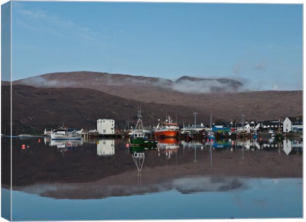 Ullapool  Harbour Canvas Print by Peter Bardsley