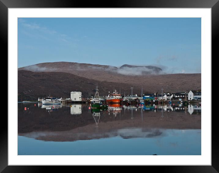 Ullapool  Harbour Framed Mounted Print by Peter Bardsley
