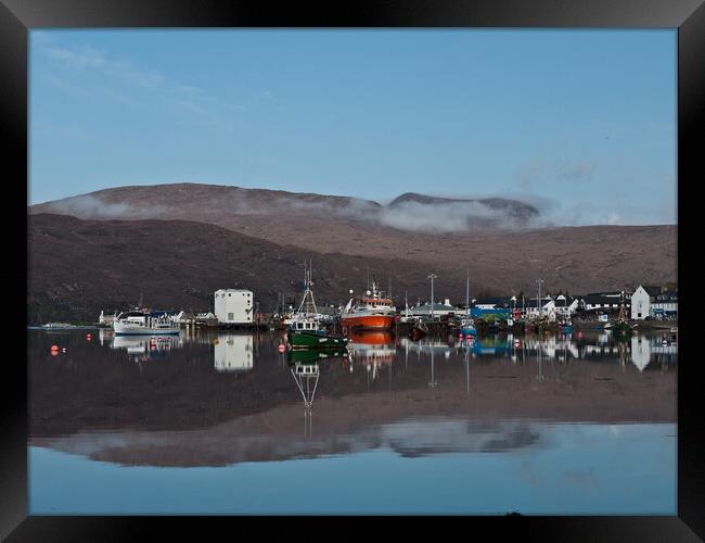 Ullapool  Harbour Framed Print by Peter Bardsley