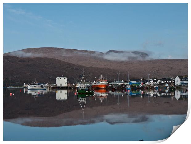 Ullapool  Harbour Print by Peter Bardsley